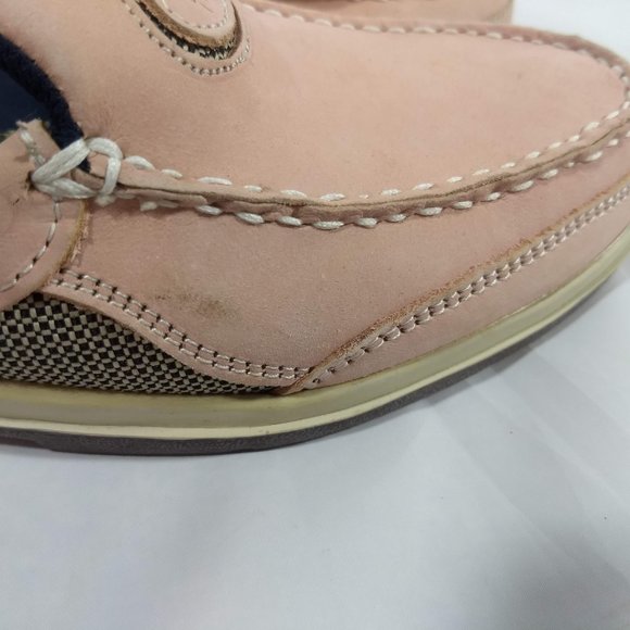 Old Maui Brand Pink Slip On Mules Loafers Women's Size 7.5 Leather - Picture 4 of 9